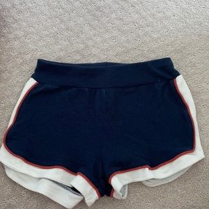 blue beach shorts